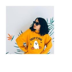 creep it real svg , creep it real png, halloween png , halloween shirt svg , cute ghost svg , sublimation