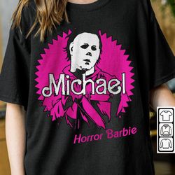 doll horror movie shirt, doll horror t-shirt, pink michael myers doll hallween tee, hoodie, sweatshirt l28rp, barbie mov