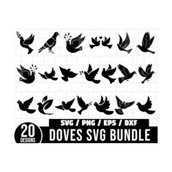 dove svg bundle, pigeon svg, bird svg, dove decorations svg, flying bird svg, dove clipart, dove vector, svg, dove silho