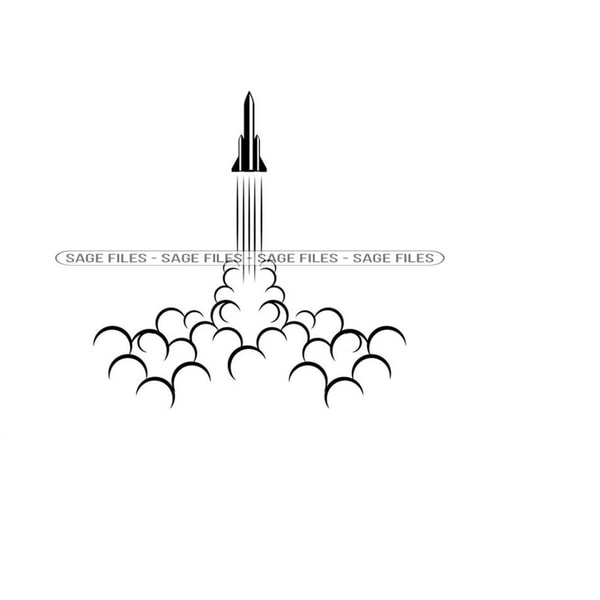 Rocket Launch 3 SVG, Rocket Svg, Rocketship Svg, Space Ship - Inspire ...