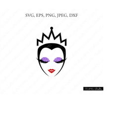 evil queen mom halloween svg,  monster girl svg, monster svg, halloween svg, cute monster clipart, cricut, silhouette cu