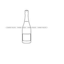 wine bottle outline svg, wine bottle svg, wine bottle clipart, wine bottle files for cricut, cut files for silhouette, p