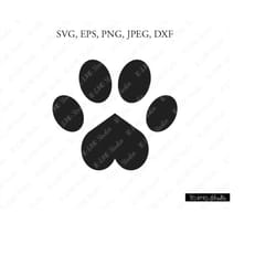paw svg, dog paw svg, cat paw svg, cat paw clipart, paw print svg, svg files, cricut, silhouette cut files
