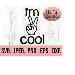 2nd birthday svg - im two cool svg - second birthday boy shirt - digital download - birthday boy - 2nd birthday girl svg
