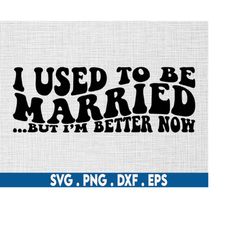 i used to be married svg, divorced svg, divorce svg, breakup svg, single svg, sarcastic svg, sarcasm svg, divorce party,