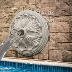 water spout stone  water fountain emitter  fountain rosette for pool design