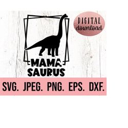 mama saurus svg - t-rex mommy shirt design - dinosaur birthday - first birthday - digital download - dinosaur clipart -