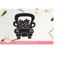 valentine truck heart | svg file | digital download only | valentine svg | love svg | heart vector | heart cut file | cl