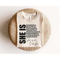 woman affirmation svg, she is svg, positive svg, she is creative svg, motivational svg, she is kind svg, you matter svg,