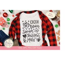 hot cocoa blanket christmas movie |svg cameo cricut | typography | christmas clipart svg | christmas doodle | christmas