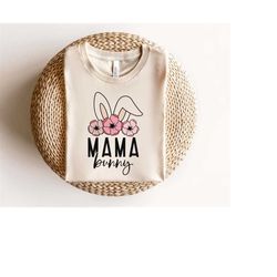 mama bunny svg, baby bunny svg, family bunny svg, gift for her svg, family shirt svg, bunny ears svg, floral bunny svg,