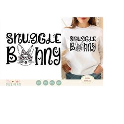 svg snuggle easter bunny animal print | digital download only | cheetah print | leopard print | happy easter svg | ban