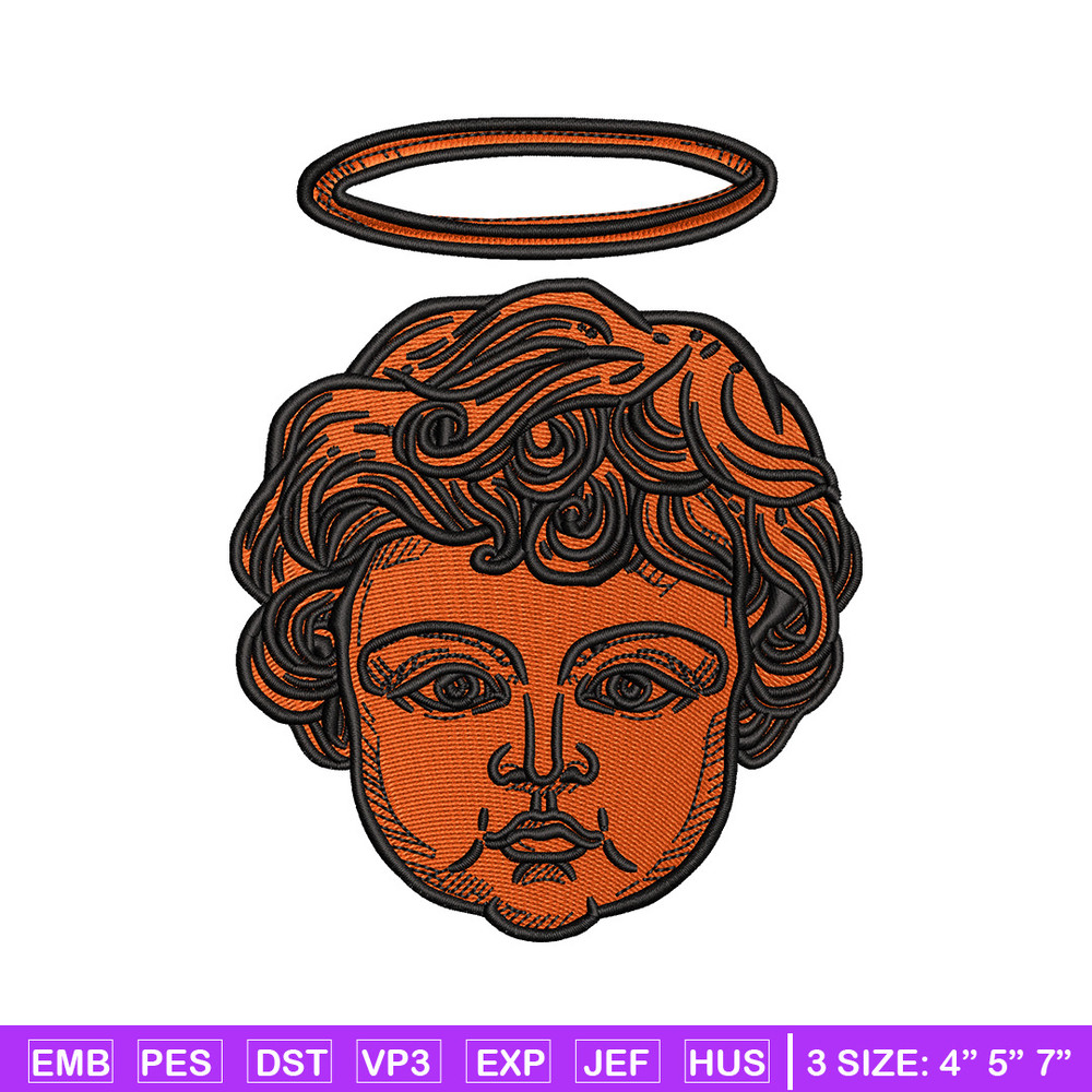 Angel baby embroidery design, Angel embroidery, Embroidery file, Embroidery shirt, Emb design, Digital download.jpg