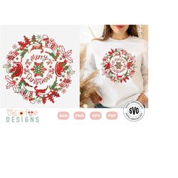 santa sleigh mandala svg | digital download only | christmas mandala svg | christmas zentangle svg