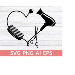 hair stylist heart svg, hair dresser love svg, hair hustler svg, hair therapist svg, beautician svg, cosmetology cut fil