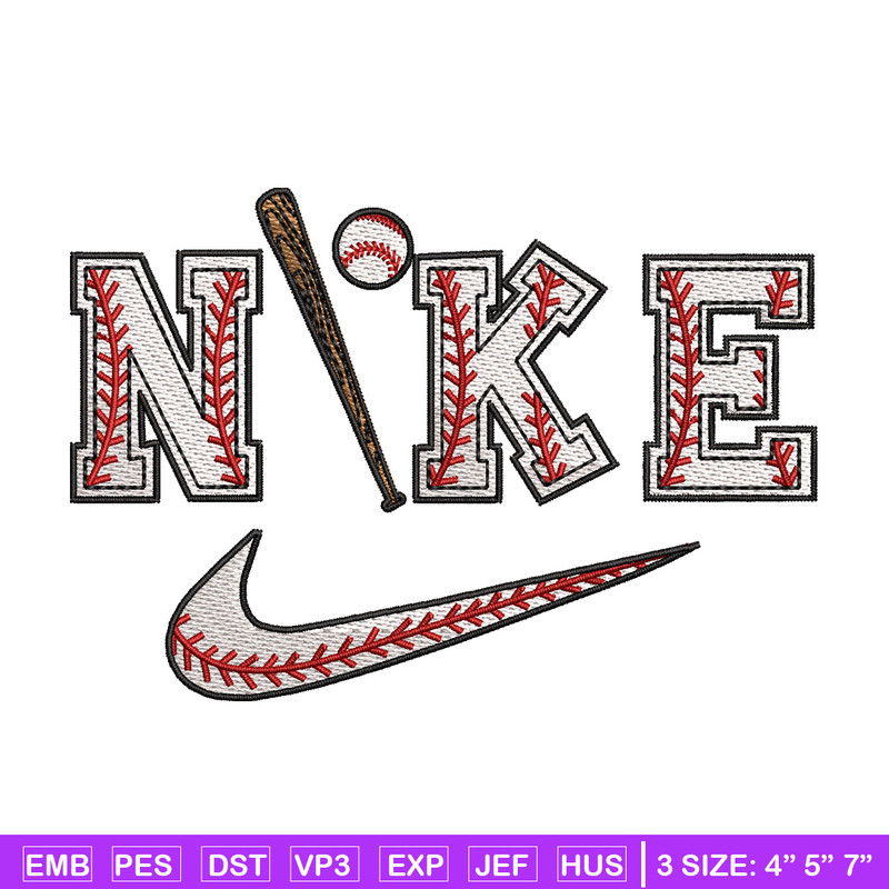 Baseball x nike embroidery design, Baseball embroidery, Nike design, Embroidery shirt, Embroidery file, Digital download.jpg
