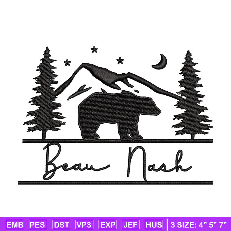 Beau nask embroidery design, Logo embroidery, Embroidery file, Embroidery shirt, Emb design, Digital download.jpg