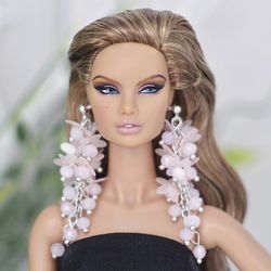 Dolls jewelry earrings for Nu face Barbie Poppy Parker