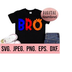 brother dinosaur birthday theme svg - brother saurus svg - t-rex big brother - dinosaur birthday svg - digital download