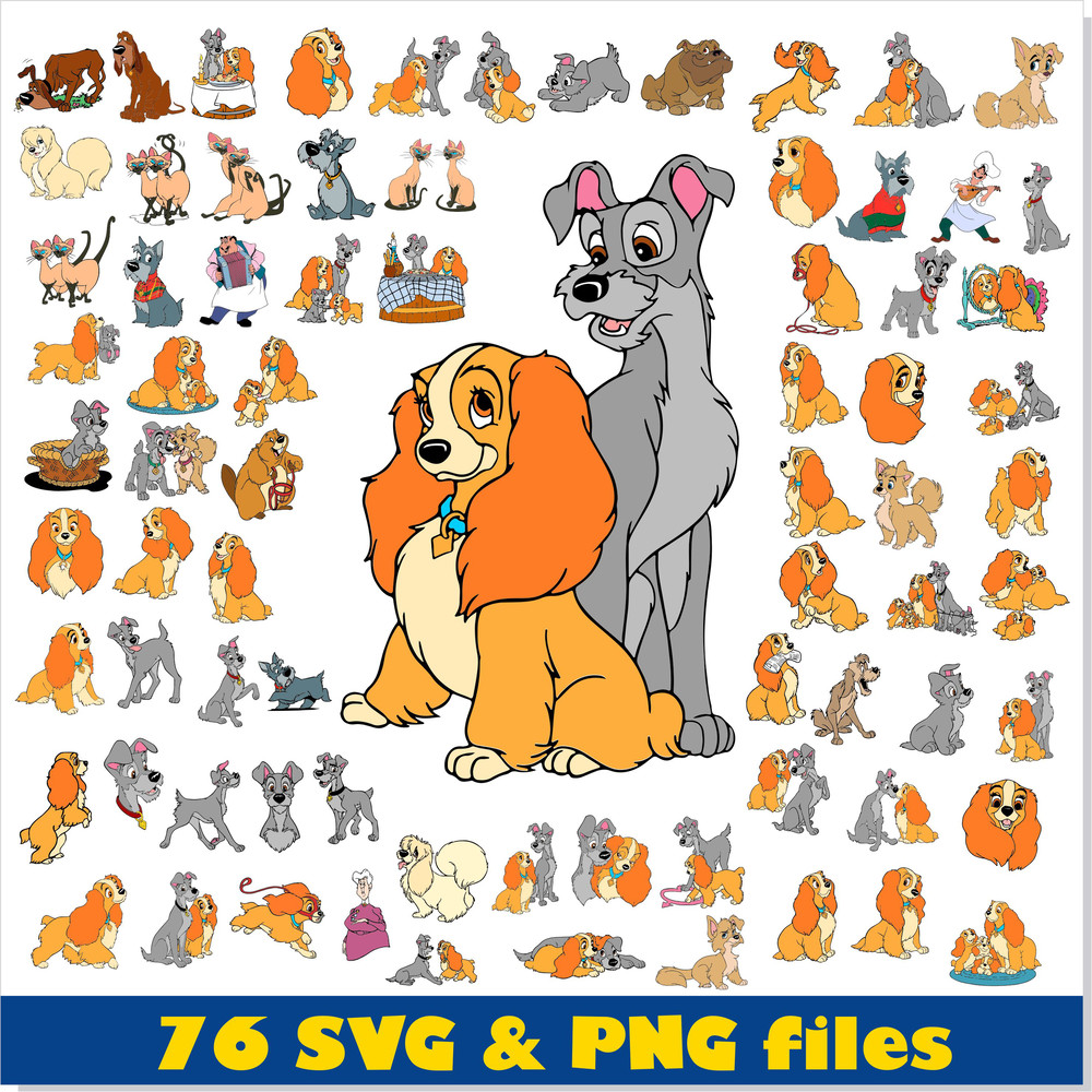 Lady and the Tramp Disney svg png 1.jpg