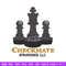 Check mate embroidery design, Chess embroidery, Embroidery file, Embroidery shirt, Emb design, Digital download.jpg