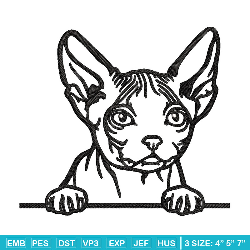 Cat black white embroidery design, Cat embroidery, Embroidery file, Embroidery shirt, Emb design, Digital download.jpg