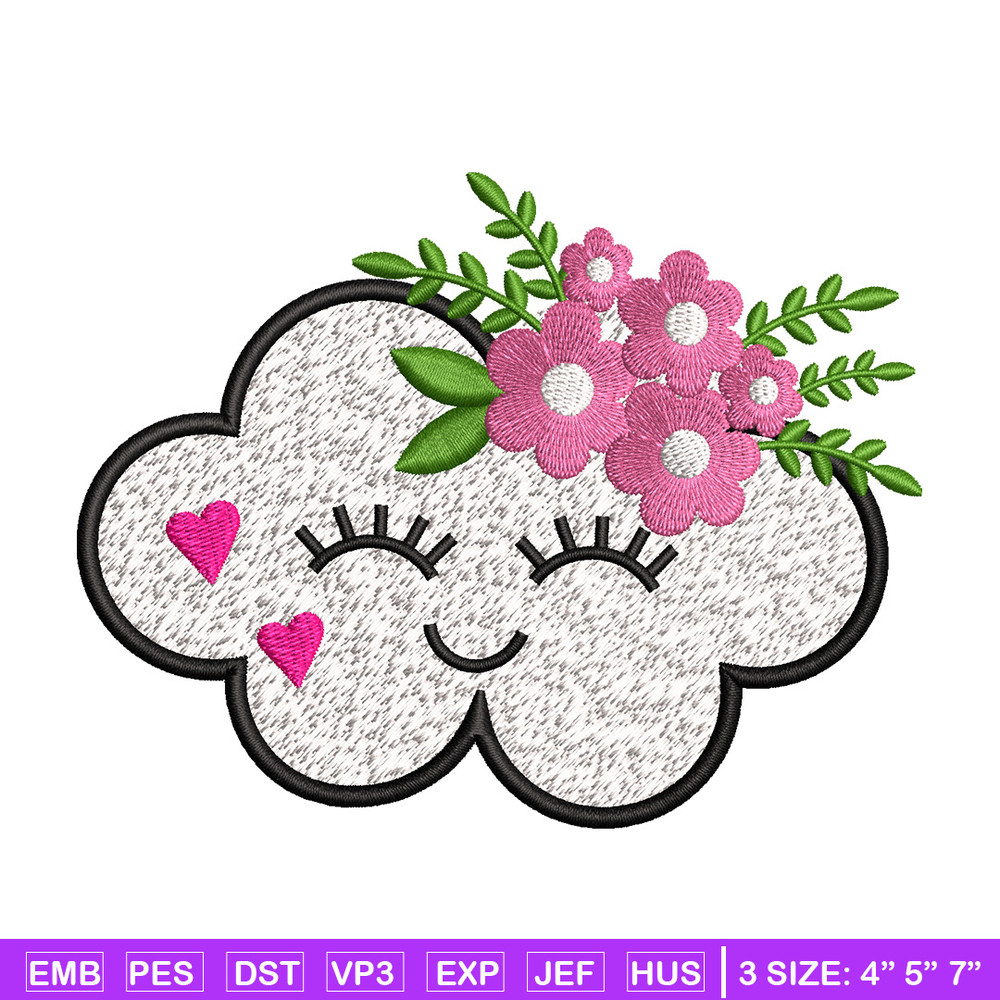 Cloud cute embroidery design, Cloud embroidery, Embroidery file, Embroidery shirt, Emb design, Digital download.jpg