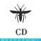 Cd mosquito embroidery design, Logo embroidery, Embroidery file, Embroidery shirt, Emb design, Digital download.jpg