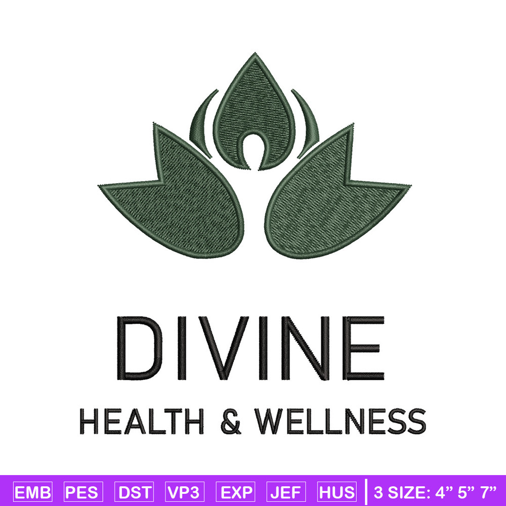Divine logo embroidery design, Logo embroidery, Embroidery file, Embroidery shirt, Emb design, Digital download.jpg