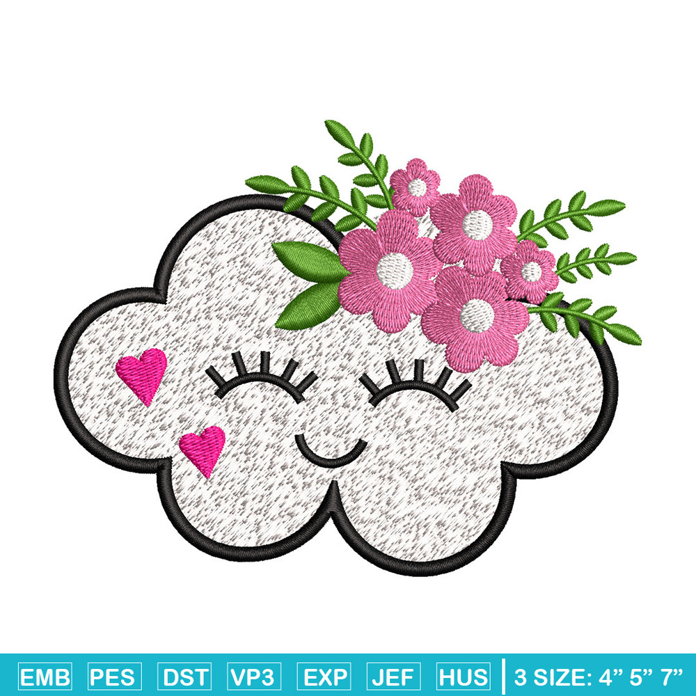 Cloud cute embroidery design, Cloud embroidery, Embroidery file, Embroidery shirt, Emb design, Digital download.jpg