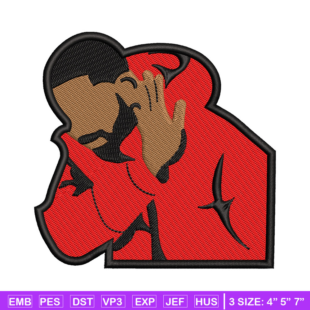 Drake meme embroidery design, Drake embroidery, Embroidery file, Embroidery shirt, Emb design,Digital download.jpg