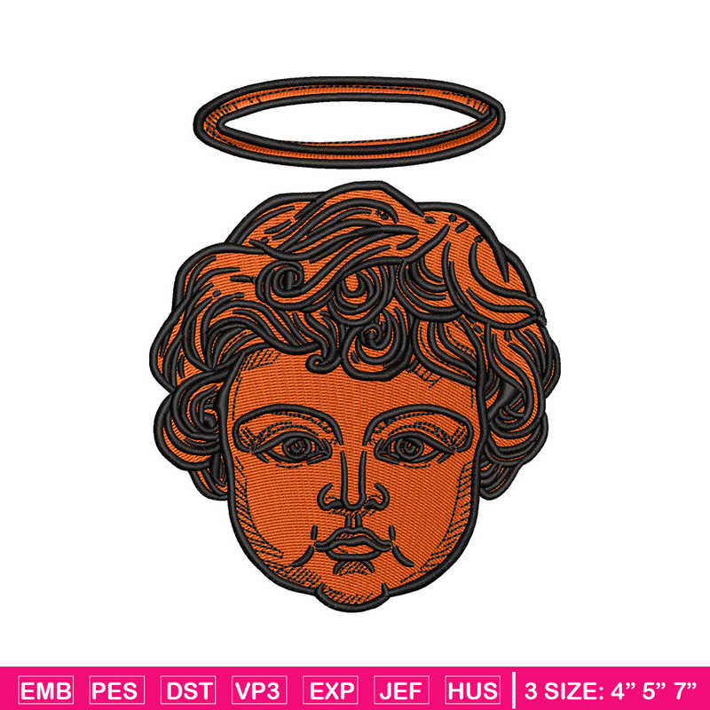 Angel baby embroidery design, Angel embroidery, Embroidery file, Embroidery shirt, Emb design, Digital download.jpg