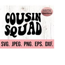 cousin squad svg - cousin crew - big cousin svg - new baby sibling - best cousin shirt - promoted to big cousin tee - cr