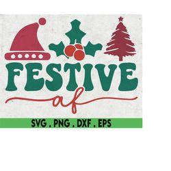 retro festive af svg, jolly af svg, christmas svg, christmas jumper svg, sarcastic christmas svg, merry christmas svg, f