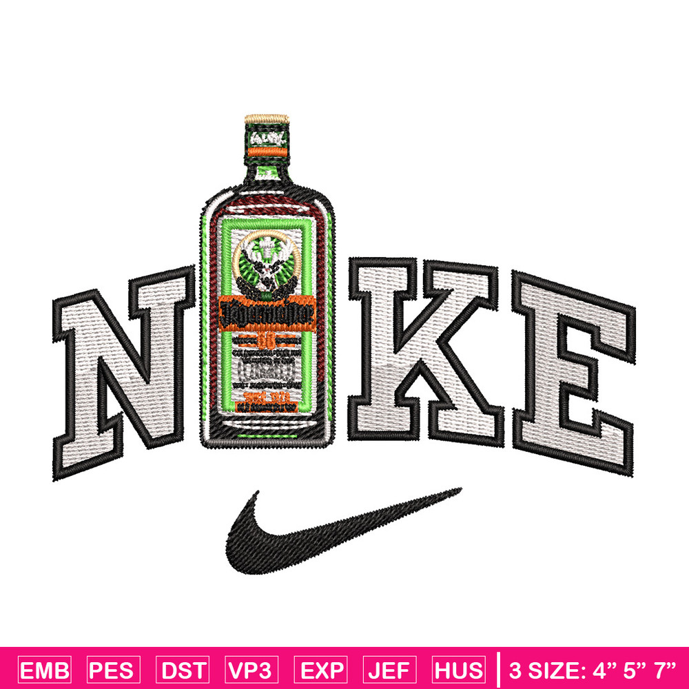Bottle x nike logo embroidery design, Nike embroidery, Embroidery file, Embroidery shirt, Nike design, Digital download.jpg