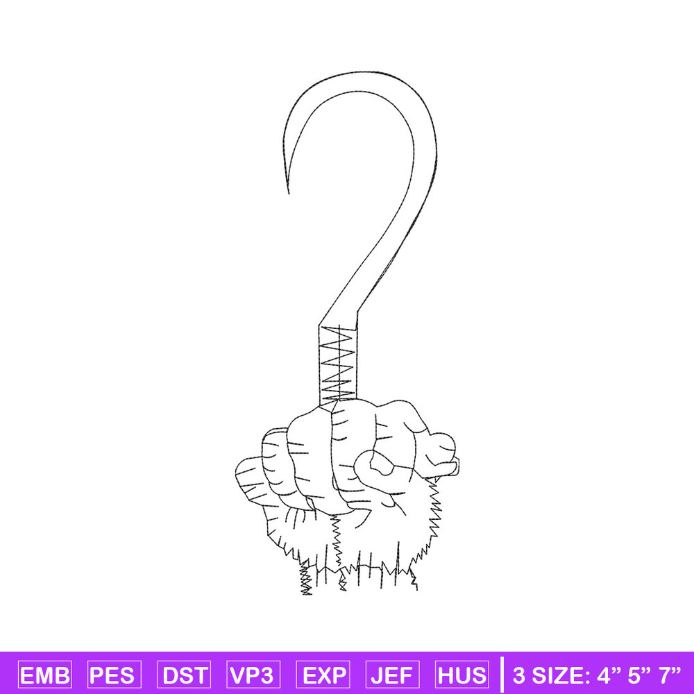 Hook design embroidery design, Hook embroidery, Embroidery file, Embroidery shirt, Emb design, Digital download.jpg