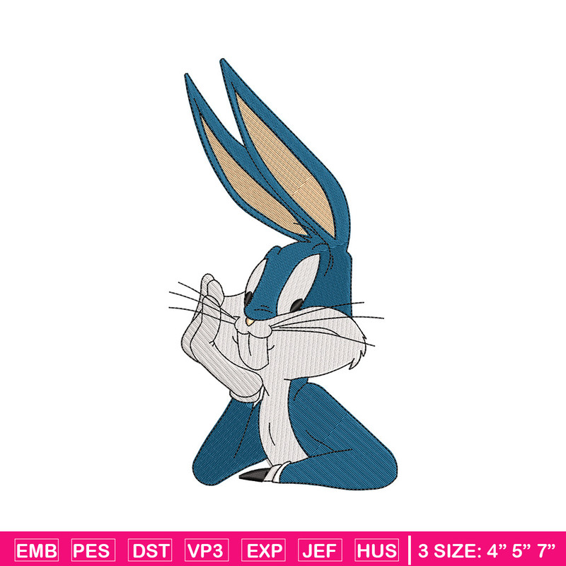 Bunny cartoon embroidery design, Cartoon embroidery, Embroidery file, Embroidery shirt, Emb design, Digital download.jpg