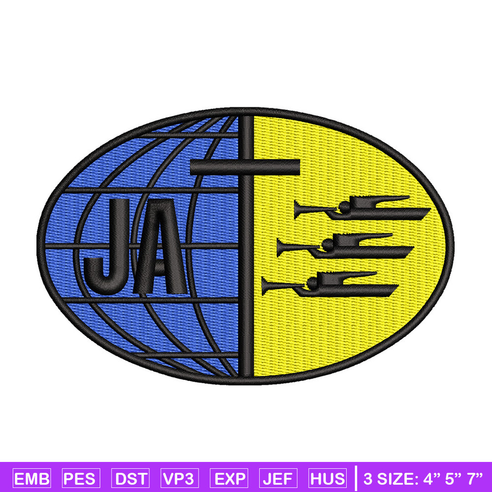 Ja logo embroidery design, Logo embroidery, Embroidery file, Embroidery shirt, Emb design, Digital download.jpg