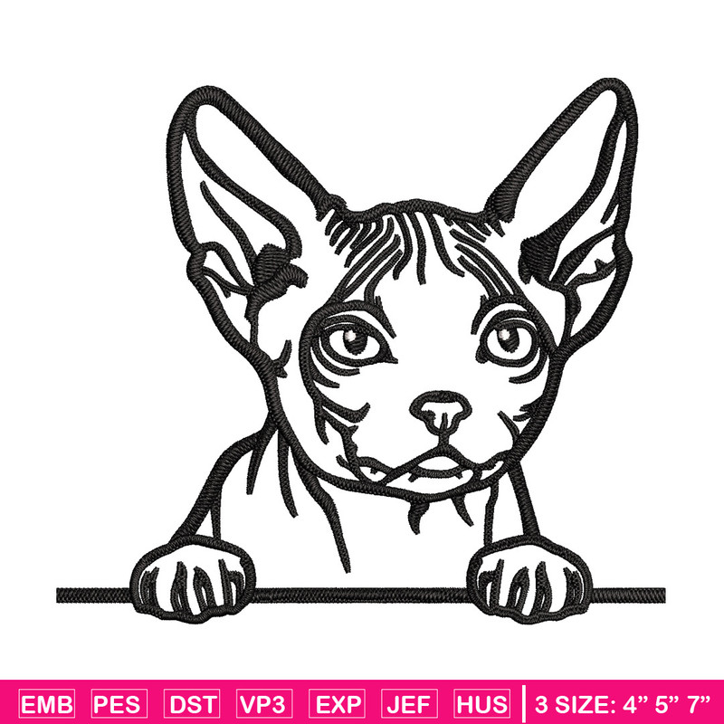 Cat black white embroidery design, Cat embroidery, Embroidery file, Embroidery shirt, Emb design, Digital download.jpg