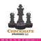 Check mate embroidery design, Chess embroidery, Embroidery file, Embroidery shirt, Emb design, Digital download.jpg