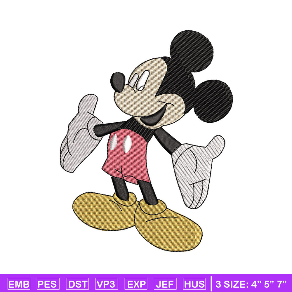 Mickey mouse embroidery design, Mickey embroidery, Embroidery file, Embroidery shirt, Emb design, Digital download.jpg