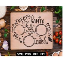 dear santa tray svg, milk and cookies svg, cookies for santa svg, carrot svg, santa cookie tray svg, milk for santa svg,