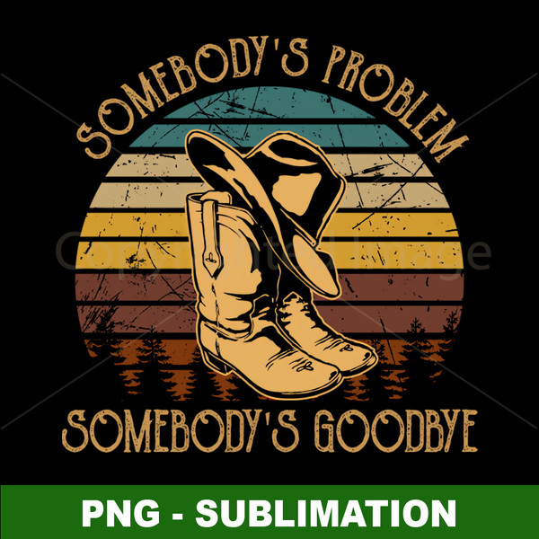 Cowboy Hat and Boots Sublimation PNG - Western Style Design - Transform Your Projects with this Stunning Digital Download