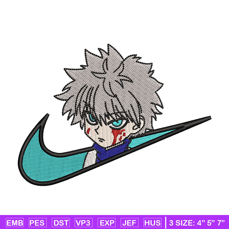 Nike x killua embroidery design, Hxh embroidery, Nike design, Embroidery shirt, Embroidery file,Digital download.jpg