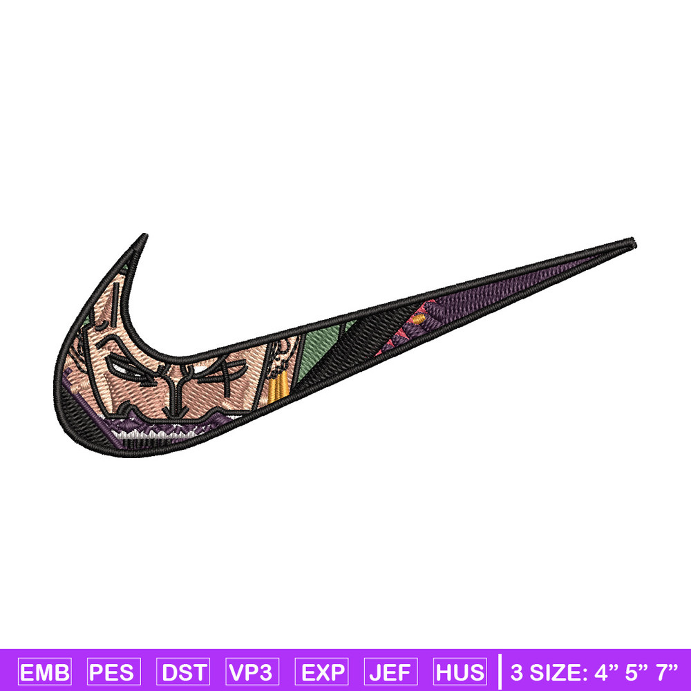 Nike x zoro embroidery design, One piece embroidery, Nike design, Embroidery shirt, Embroidery file, Digital download.jpg