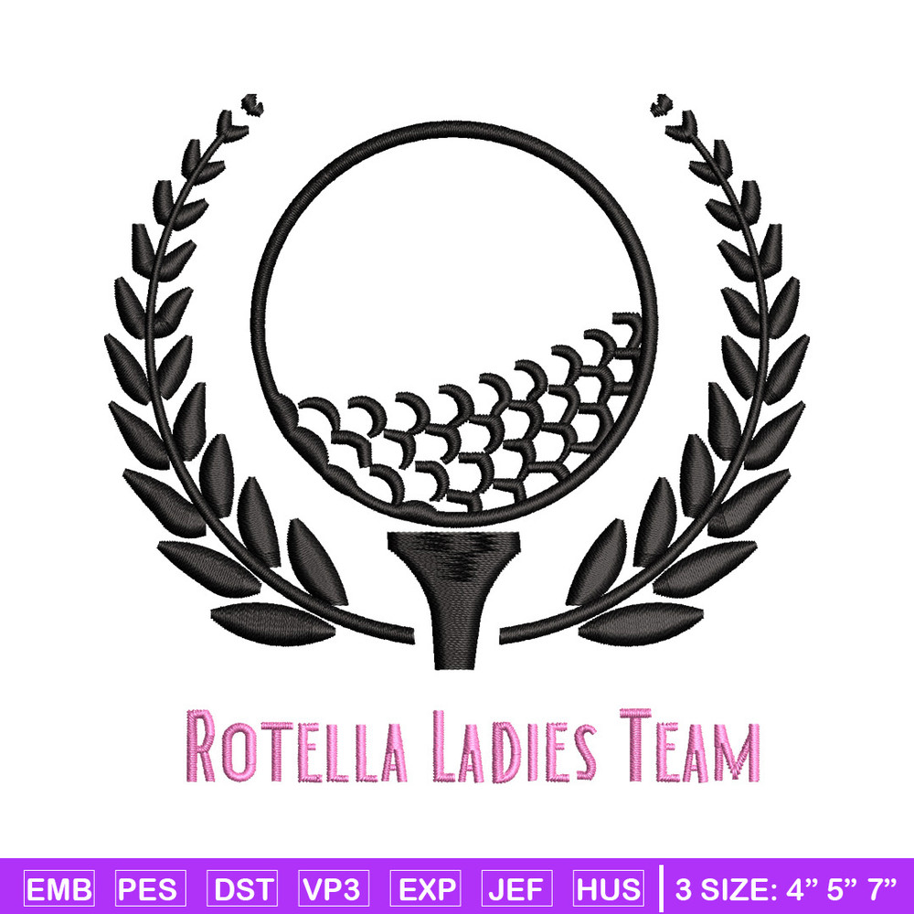 Rotella ladies team embroidery design, Sport embroidery, Emb design, Embroidery shirt, Embroidery file, Digital download.jpg