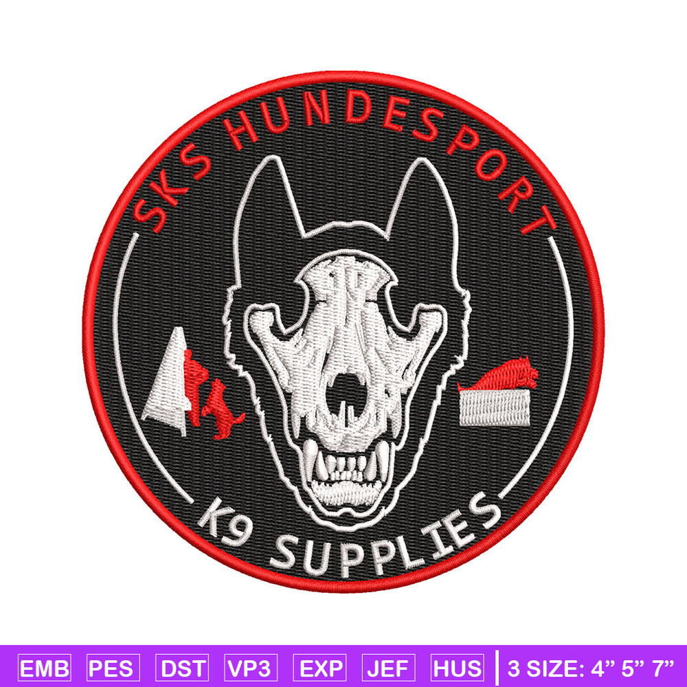 Sks hundesport embroidery design, Sks embroidery, Logo design, Embroidery shirt, Embroidery file, Digital download.jpg