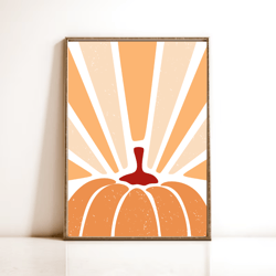 contemporary fall foliage - instant - printable wall art, beige fall decor, abstract autumn poster