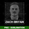 Zack Bryan Mugshot - Edgy PNG Sublimation Design for a Bold and Unique Personalized Statement