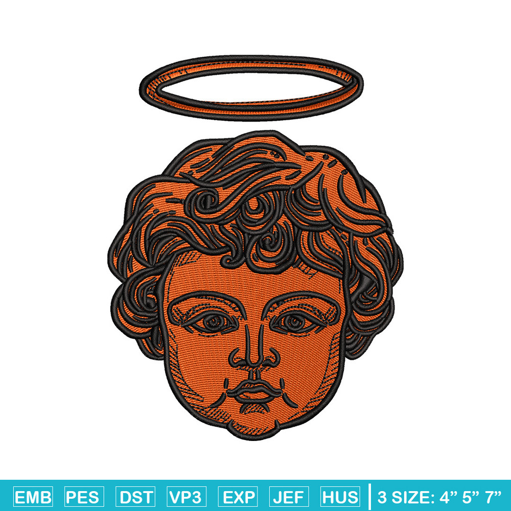 Angel baby embroidery design, Angel embroidery, Embroidery file, Embroidery shirt, Emb design, Digital download.jpg